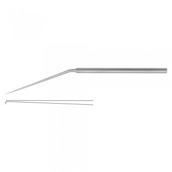 Micro Ear Hook Angled 25° Stainless Steel, 15.5 cm - 6" Tip Size 0.6 mm 